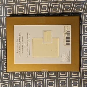 BLACK AND CREAM Sheets & Envelopes Stationery